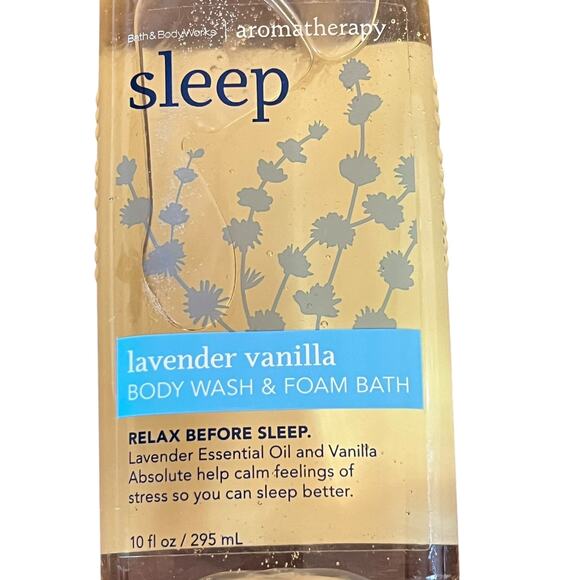 Bath & Body Works Aromatherapy SLEEP Lavender Vanilla Body Wash Foam Bath Relax - Picture 3 of 6